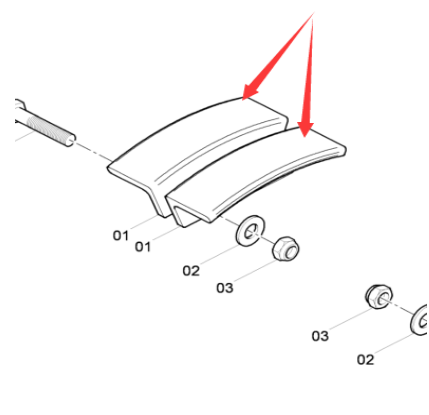 Danapak scraper slide shoe part number 4730000120