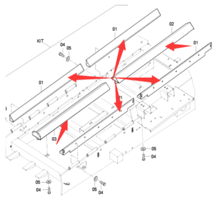 Danapak scraper large chain side protection part n