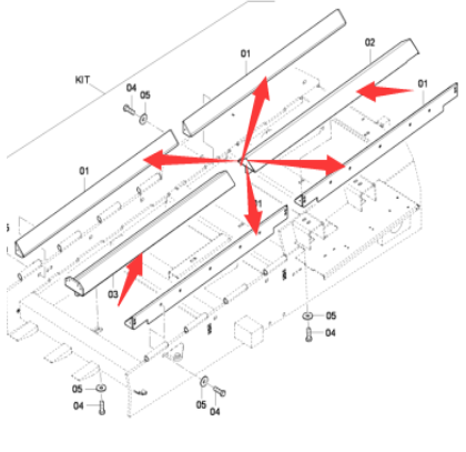 Danapak scraper large chain rear middle protection