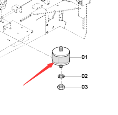 Danapak engine foot pad part number 81203769