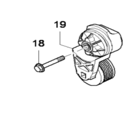 Danapak engine belt tensioner part number D9666846