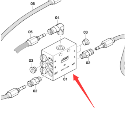 Danapak butter distribution valve part number D935