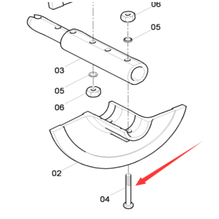 Danapak paver accessory blade bolt part number 474