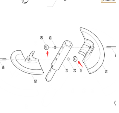 Danapak blade nut part number 4749901556