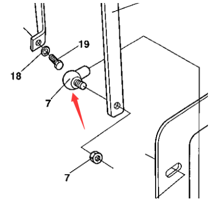 Laying machine cable ball head part number 4700416