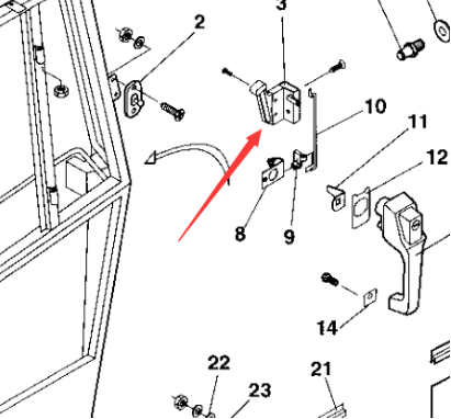Door lock part number 4700938017