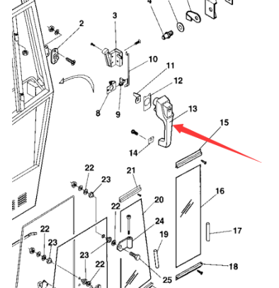 Door handle part number 4700935244