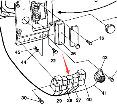 Paving machine relay part number