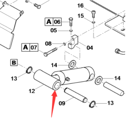 Danapak hopper top push oil cylinder part number 4