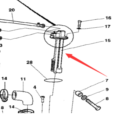Diesel Float Part Number 382023