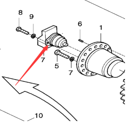 Danapak paver chain track part number 952666885