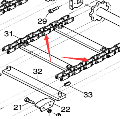 Danapak Accessories Scraper Chain Part Number: 933