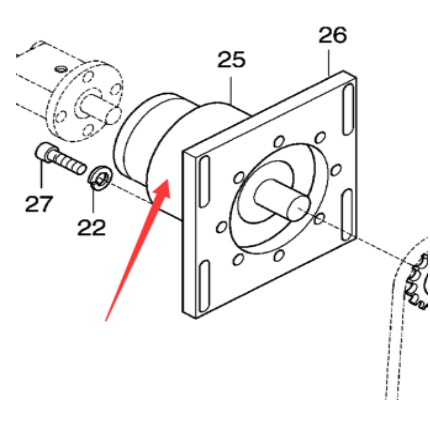 Danapak Scraper Motor Reducer Part Number 20000482