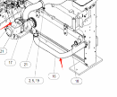 Carter 345GC radiator upper and lower water pipes 