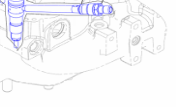 Caterpillar 345GC fuel injector assembly 510-1695,