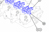 Caterpillar 345GC intake rocker arm 263-0033, exha