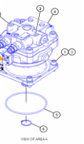 Caterpillar 345GC Rotary Motor Assembly 516-0467, 