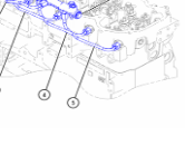 Caterpillar 345GC common rail pressure sensor 493-