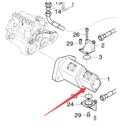 Danapak fan hydraulic pump part number 967105311