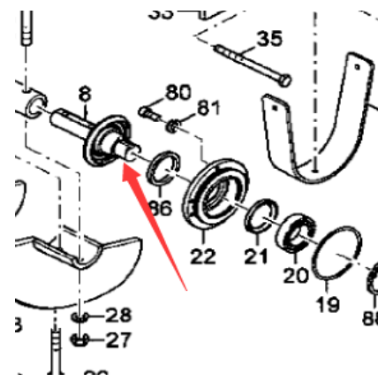 Paving machine accessories, stirring lower chain w
