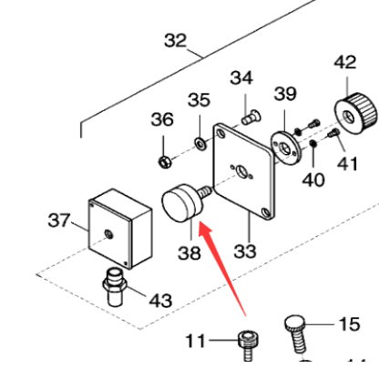 Paving machine potentiometer part number 977189860