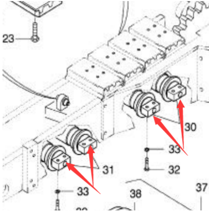 Small support wheel part number 952701590 for pave