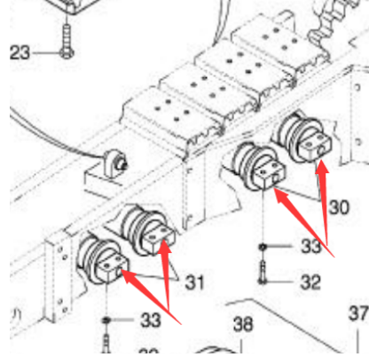 Small support wheel part number 952701590 for pave