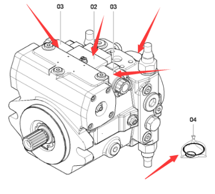 Walking hydraulic pump part number 4812026146