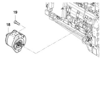 Paver accessories engine gear pump part number 481