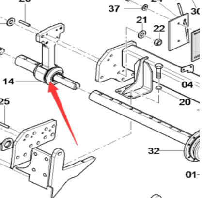 Paving machine host hanger part number 4812026736