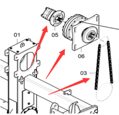 Laying machine accessories Spiral motor part numbe