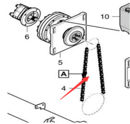 Laying machine spiral chain part number/4812027541