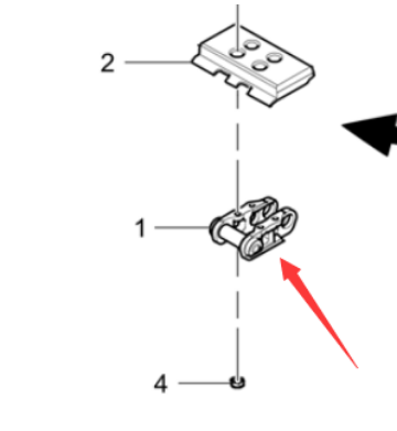 Laying machine chain rail part number/4812043359