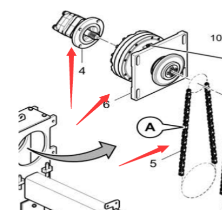 Laying machine screw motor part number/4812011692