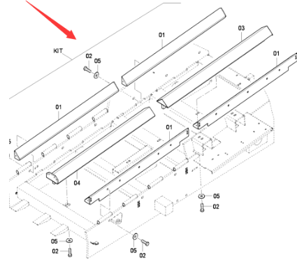Paving machine scraper large chain protection and 