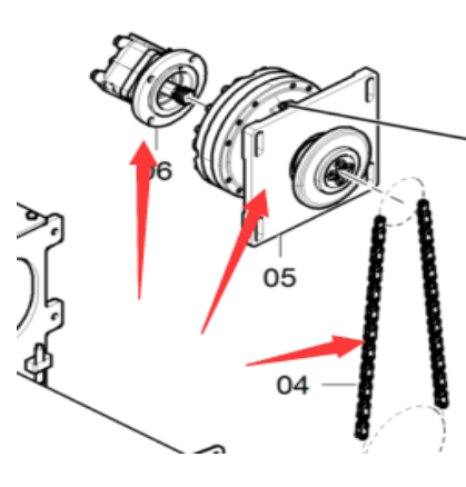 Laying machine screw motor part number/D966057102