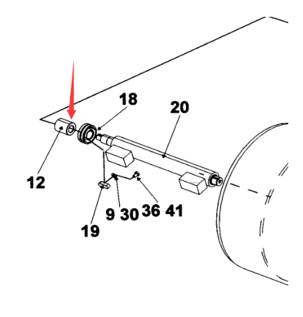 Laying machine vibration motor coupling part numbe