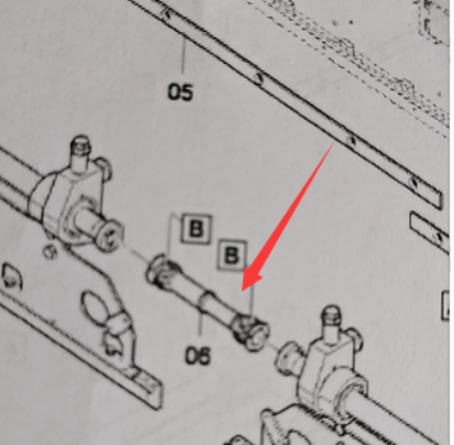 Ironing board motherboard rammer drive shaft part 