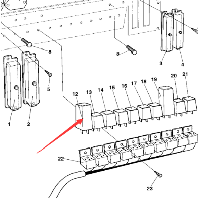 12V relay part number/370233
