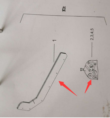 Main blade repair kit part number/4812270359