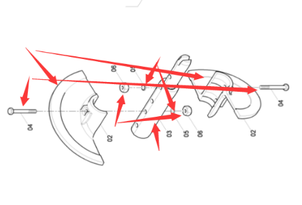 320MM Spiral Shaft Repair Kit Right Part Number/47