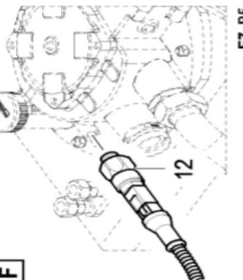 Laying machine hydraulic pressure switch part numb