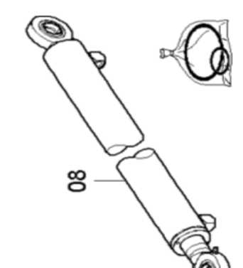 Paver engine cover oil cylinder part number 481201