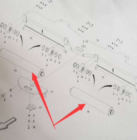 Part number 4812240232 for the front roller of the