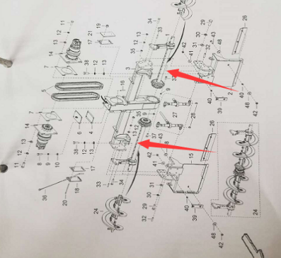 Laying machine mainframe stirring shaft (including