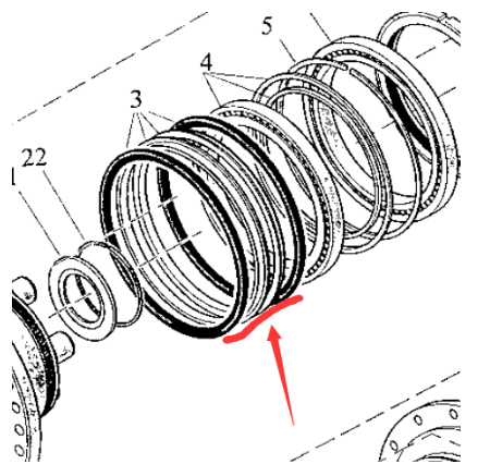 Paver reducer oil seal part number 4700935381