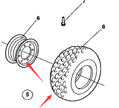 Paver wheel hub part number 4700383933