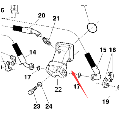 Laying machine vibration motor part number 4700380