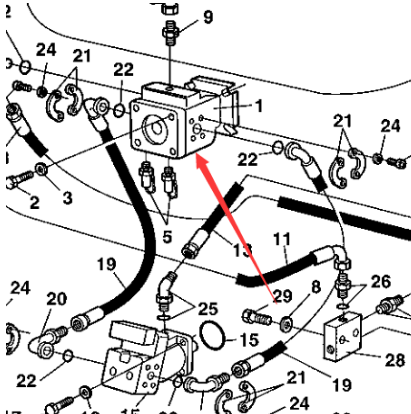 Paving machine walking pump part number 4700380830