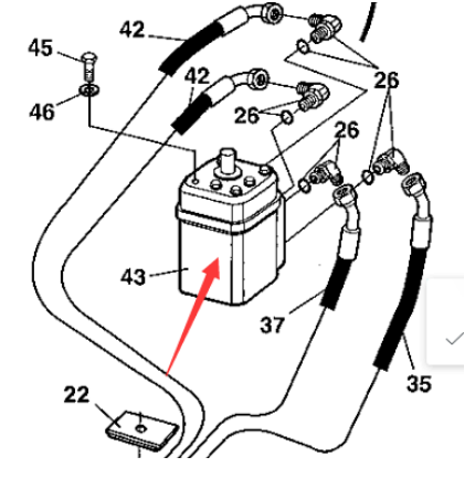Road roller steering gear part number 4700376000